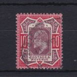 Great Britain 1911-13-10d dull purple and scarlet (SG309) very fine used