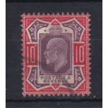 Great Britain 1910-10d dull purple and scarlet, no cross on crown,(SG256a) fine used Cat £250+