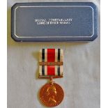 Special Constabulary Long Service Medal to Michael J.C. Wilson with Long Service, 1985 clasp. In