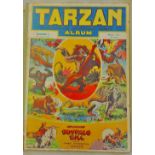 Comics Tarzan-The Tarzan adventure comic album number (2) published in 1952, large format, (10.3/