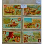 Liebig Treasures of the Sea 1902-set of (6) S0716vg.