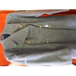 RAF Serviceman's Greatcoat, 1950's issue Size No.6, it has leading Aircraftsman's patches on the