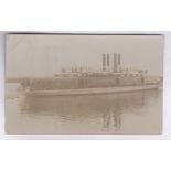 Postcard Railway 1913 RP Train Ferry - Panama Canal, M/S text 'Ibreny to Zarate - "Takes 3½