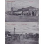 Argentina - Belgrano - two views Railway Station and Calle Cabido