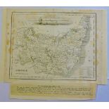 Antique Maps - 1846 Map from 'parliamentary Gazetteer of England and Wales'24cmx19cm, very fine,