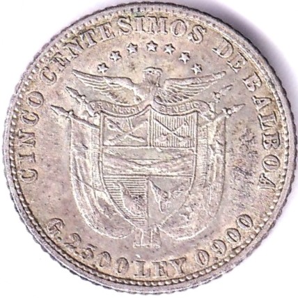 Panama - 1916 -5 Centavos, ABU, rare, ( KM2) - Image 3 of 3