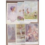 Tarrant, Margaret, five postcards, also Constance Symonds and M. Sowerby (Amethyst). Nice lot (7)