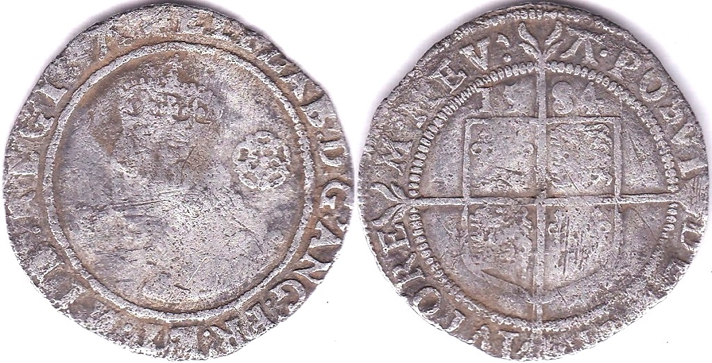 Great Britain - Elizabeth I, 1584 Sixpence, S 2578A, near fine