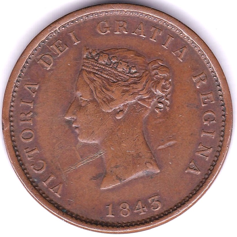 Canada (New Brunswick) 1843 Penny Token, KM2 GVF, (Small scratch in field otherwise GVF) - Image 3 of 3