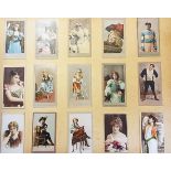 British American Tobacco Beauties - 1903 - fifteen cards on a cardboard page - one a Jockey - Cat £