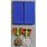 Zaire Civilian Merit Medal (Médaille du mérite civique classe argent Zaïre Congo) in 2nd and 3rd