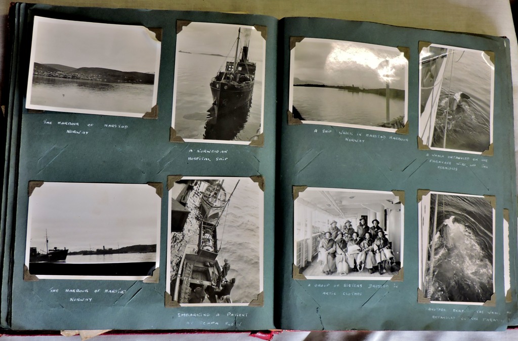 Military WWII Hospital Ships postcards photographs and ephemera including 1944 Evening Express