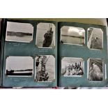 Military WWII Hospital Ships postcards photographs and ephemera including 1944 Evening Express
