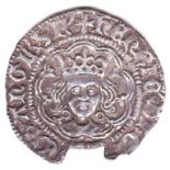 Great Britain - Henry VI Half Groat, S1840, scarce, NVF with lower chip