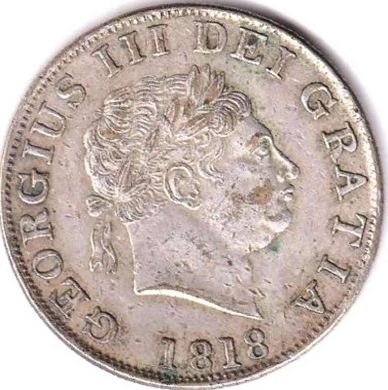 Great Britain - 1818 George III Halfcrown AVF, S 3789