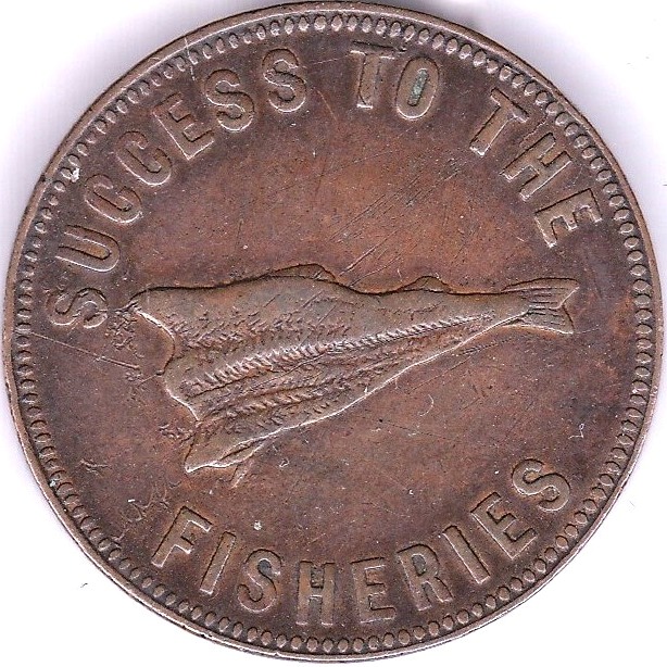 Canada Token, 'Success To The Fisheries, rev Speed The Plough', GVF - Image 3 of 3