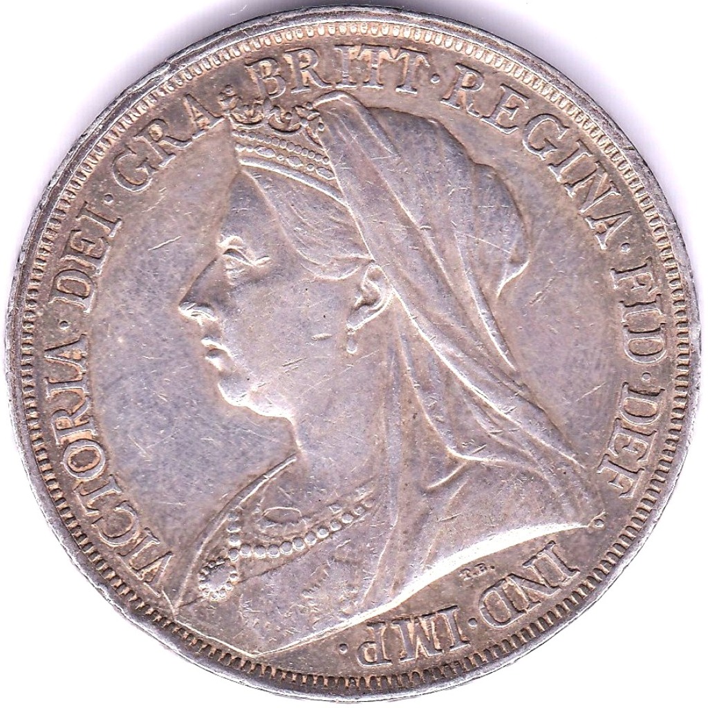 Great Britain 1895-(LV1) Victoria crown EUF (S3937) - Image 3 of 3