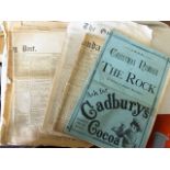 Newspapers (x6) - Supplement to The Guardian April 25th 1877. The Morning Post Feb 4th 1881. The