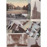 Northants - Brixworth, a family collection of postcards - scarce assembly mostly earlier including