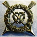 Harrow Rifles Volunteers founded 1859 badge, GVF