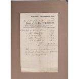 Suffolk 1864 Headed Invoice Of E. Flowerdew, Rickinghall Lime and Brick Kilns goods delivered to '
