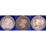 Great Britain Halfcrown - 1826 King George IV Ref -Great Britain Halfcrown - 1874 Queen Victoria