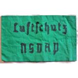 German WWII style Luftschutz Air Raids armband, A/F