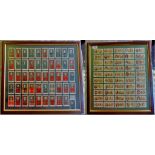 Stephen Mitchell + Sons -1933 Famous Scots set 50/50 + 1927 clan tartans set 50/50 both VG+ framed