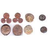 Uruguay - 1869A -4 Centesimo, UNC delightful example,( KM13)Byzantine - Copper Coinage (3)