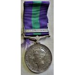 GSM bar Bomb & Mine Clearance 1945-49 2432527 Pte.T.Belt RAOC pawn brokers rub on rim not