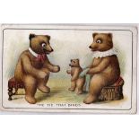 Bears - 1911 Chromo postcard by Wildt & Kray, used