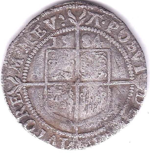 Great Britain - Elizabeth I, 1584 Sixpence, S 2578A, near fine - Image 3 of 3