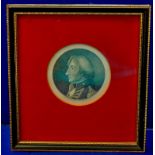 Print - Nelson Engraved by A.Easto from an original miniature. Nice item.