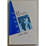 Poetry-'Homing' Poems by John Mole paper back, authors signature in side very good condition,