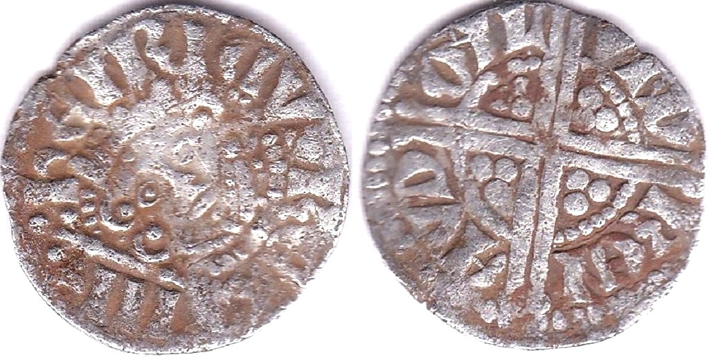 Great Britain - Henry III, 1250 - 1272- Penny, Class 5G, S 1373, London, Moneyer