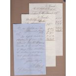 Suffolk 1866 J.W.Nunn & Co., Ipswich Headed Invoices (2), another hand written to 'King John' at