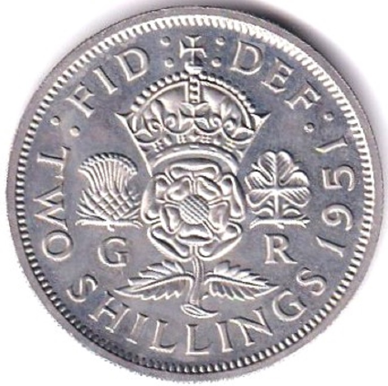 Great Britain - 1951 Proof Florin, S 4107, Scarce
