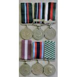 Pakistani medals (6): The Pakistan Defence Medal with Kashmir 1948 clasp, 10 years Military Service,