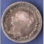 1843 Victoria Three Halfpence, AVF, Small edge rev. Knock, S3915