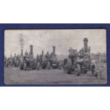 Essex - Steam engine rally at Stisted, early small card mounted photograph.