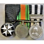 St Johns Ambulance Serving Brother, 1939-45 Defence medal, St Johns Amb LS&GC & 2 bars, 47382 N.