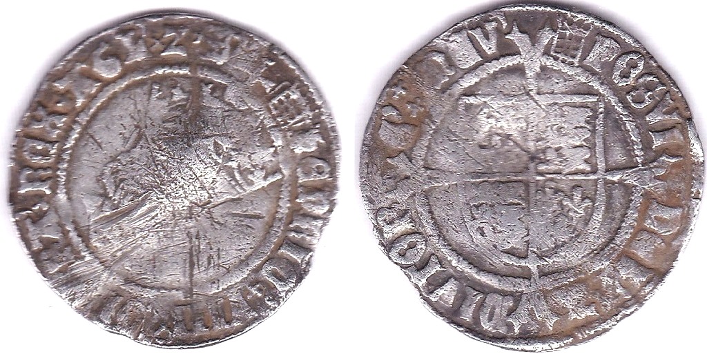 Great Britain - Henry VIII First Coinage, Groat, MM. Portcullis, S2316, fine, some obv scratches and