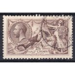 Great Britain 1918 2/6 chocolate brown, Bradbury, very fine used, SG 414