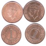 British Honduras 1949 Cent, 1951 Cent both AEF with Lustre (2)