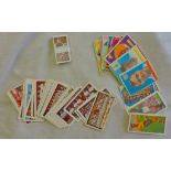 Football Cigarette cards-nice mixed lot including churchmans association footballer set 50/50,