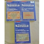 Deutsches-Notgeld Catalogue- Band (3) 1918-1921,Band(4) 1922-1923,Band(10) 1871-1948, all mint in