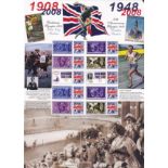 Great Britain Bradbury - History of Britain Stamp Sheet No.26 Olympic Games, Bradbury price: £250.