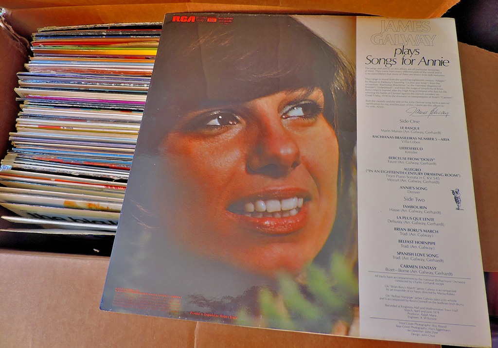 Vinyl records-A carton of LP's (50-100) mixed genre, mixed condition many good.