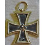 German WWII Iron Cross 2nd Class, the medal has a magnetic core, no makers mark. GVF