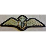 Australian Flying Corps WWI Style Pilots with, in cloth. Scarce, A/F